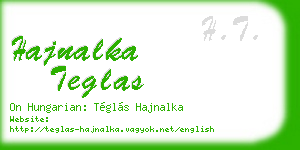 hajnalka teglas business card